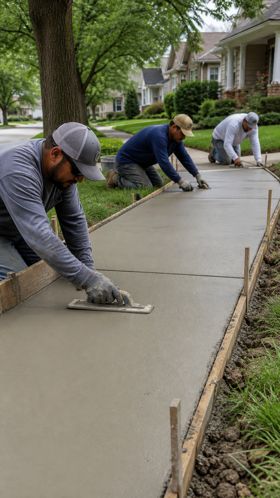 Concrete Sidewalk Installation